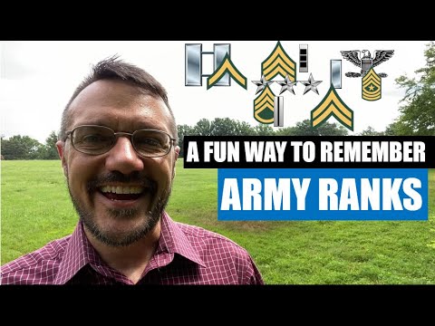 A Fun Way to Remember Army Ranks