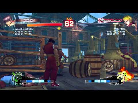 SSF4 AE: elwoodblues0985 (Guy) vs MH27100 (Ken)