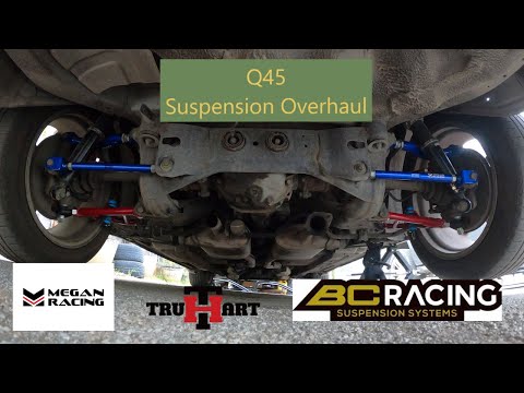 Part 3:Front & Rear Coilovers, Camber & Toe arms, Tension Rods + Alignment specs(98-01 Infiniti Q45)