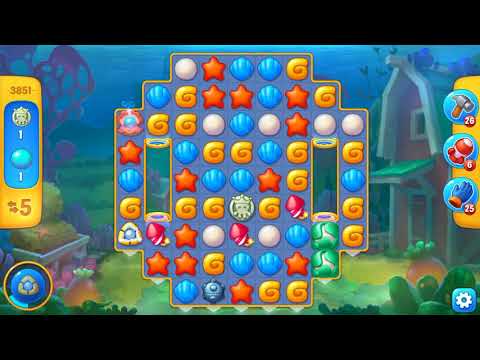 Fishdom 3851 level Hard no 💣🧨🐬🐠🐳