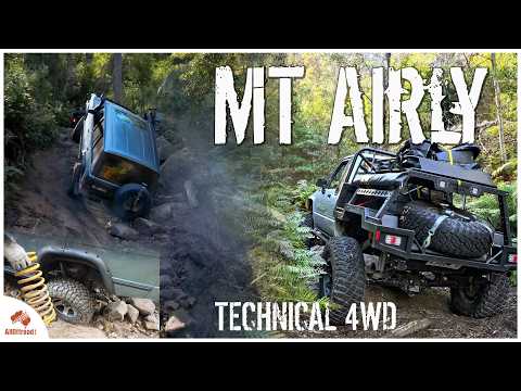 Hilux YN67 on Mt Airly to Genowlan Point, one of NSW's most technical 4WD routes