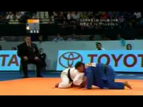 JUDO 2009 World Championships: Masato Uchishiba 内柴 正人 (JPN) - Leandro Cunha (BRA)