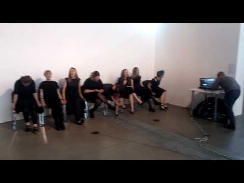 Monikos Dirsytes performance at art fair ArtVilnius'16