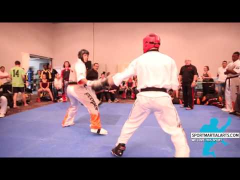 2015 Pan American Int'ls - AJ Jensen v Leo Valdivia - Men's Team Sparring