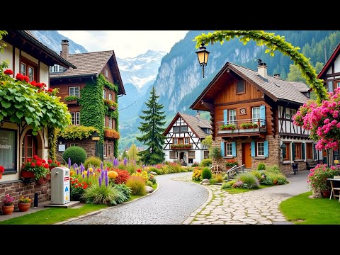 Wengen, Switzerland walking tour 4K - The most beautiful Swiss villages - Fairytale village