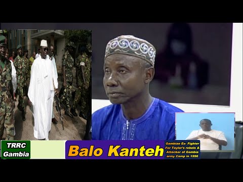 Balo Kanteh, Gambian Rebel & Ex-Fighter Of Charles Taylor In Liberia. TRRC pt 2 (1080 HD)