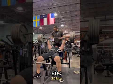 INCLINE 500LBS 😱 (via @johnnygreen587 @Johnny) #shorts