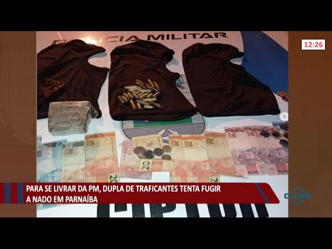 Para se livrar da PM, dupla de traficantes tenta fugir a nado em Parnaíba 07 07 2021