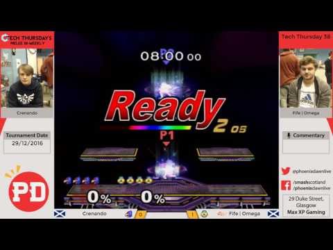 Tech Thursday's #38 - Crenando (Falco) Vs Omega (Sheik) Melee Losers Round 2