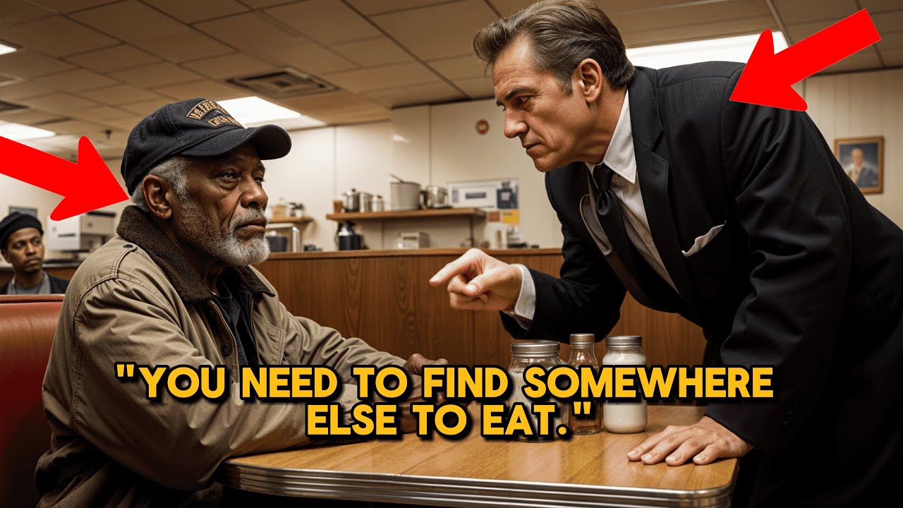 89-Year-Old Black Veteran Humiliated by Racist Diner Owner, Then a Group of Bikers Step In...