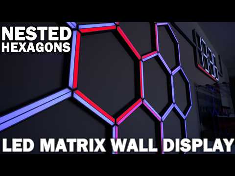 Hexagonal LED Display Build - 3D Printed - Amazing Results!