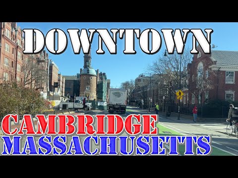 Cambridge - Massachusetts - 4K Downtown Drive