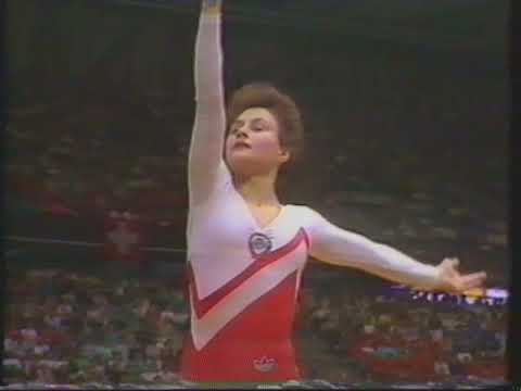 Elena Shoushounova (URS) - Worlds 1987 - All Around - Floor Exercise