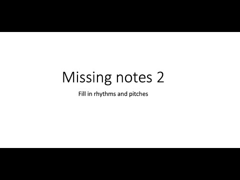 GCSE Music style aural dictation question - fill in missing rhythms and pitches.