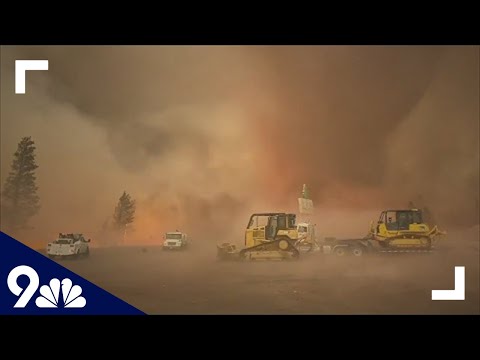 RAW: Fire whirl caught on camera