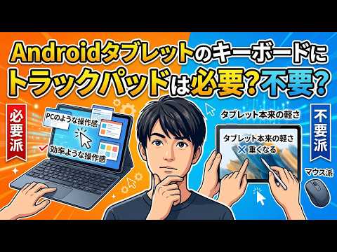 Androidタブレットのキーボードにトラックパッドは必要？不要？ Xiaomi Pad 8シリーズ用キーボードはなかなか良い