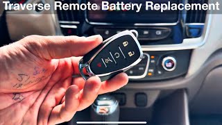 2018 - 2023  Chevrolet Traverse How to replace remote battery / key fob 2020