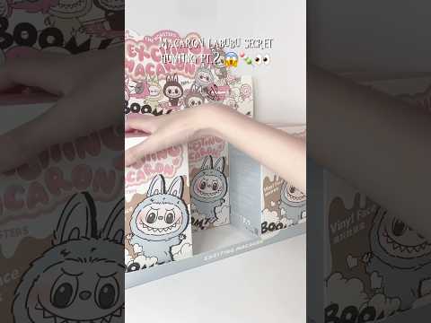 Labubu Macaron Secret Hunting 😱 #asmr #blindbox #popmart #cute #asmrunboxing #toys #labubu #plush