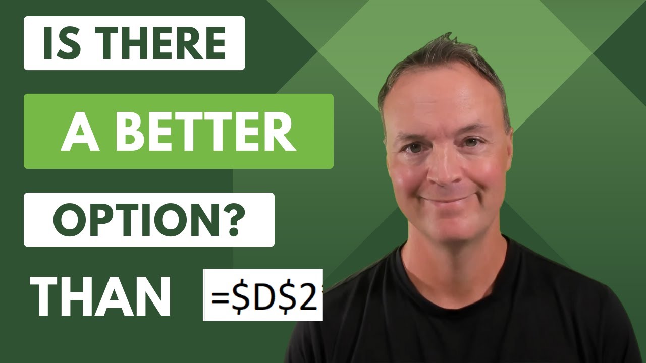 Alternative to Absolute Cell Referencing in Excel: Using Named Cells