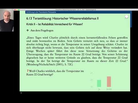 Theoretische Philosophie: Epistemologie, 11. Video