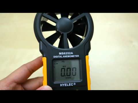 Hyelec ms6252a digital anemometer/wind meter review