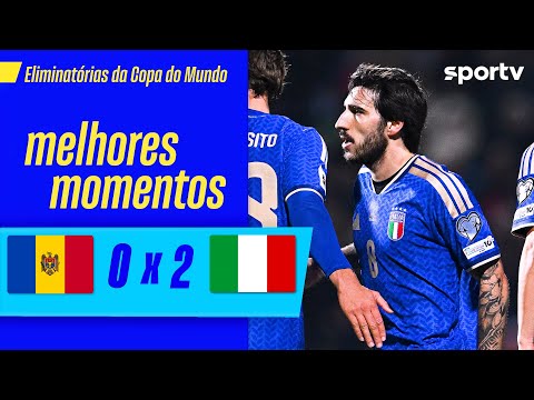 Gols e lances de Moldavia x Itália