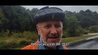 Chuvas causam alagamento na BR 153