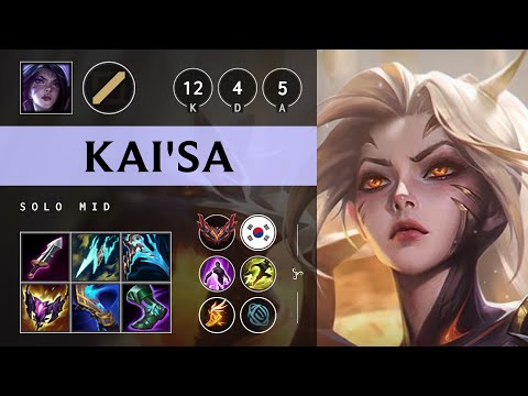 Kai'Sa Mid vs Twisted Fate - KR Grandmaster Patch 25.12