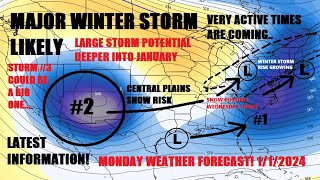 Major Winter storm likely! Potential exist for two high impact storms.. Heavy snow! Active times..