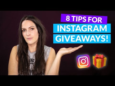 HOW TO HOST A SUCCESSFUL INSTAGRAM GIVEAWAY! 8 Instagram tips Video