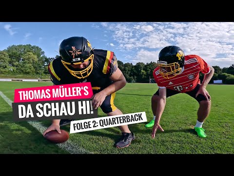 Wie schlägt sich Thomas Müller beim American Football? Folge 2: Quarterback
