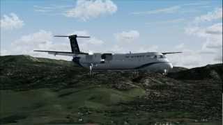 preview picture of video 'Olympic Air Dash 8-Q400 Landing Ioannina (fs9)'