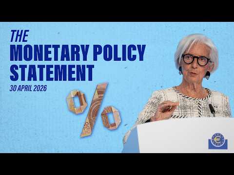 Video Thumbnail: President Lagarde presents the latest monetary policy decisions – 30 April 2026