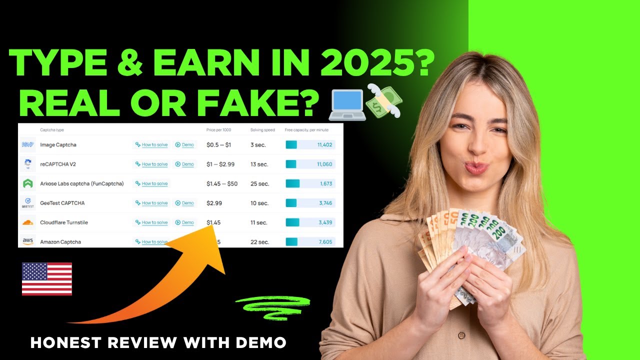 Earn Money Typing Captcha in 2025? | 2Captcha, Kolotibablo & CaptchaTypers Review (Honest)