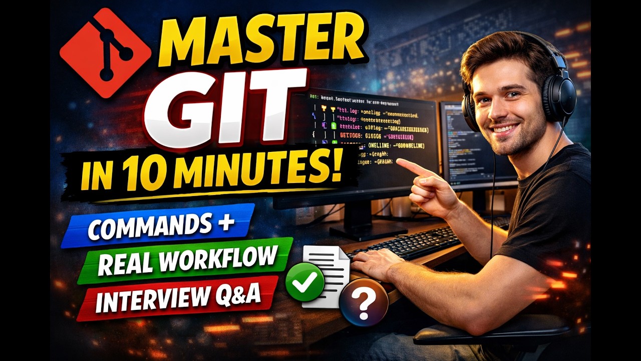 Master Git in 10 Minutes (Commands + Real Workflow)