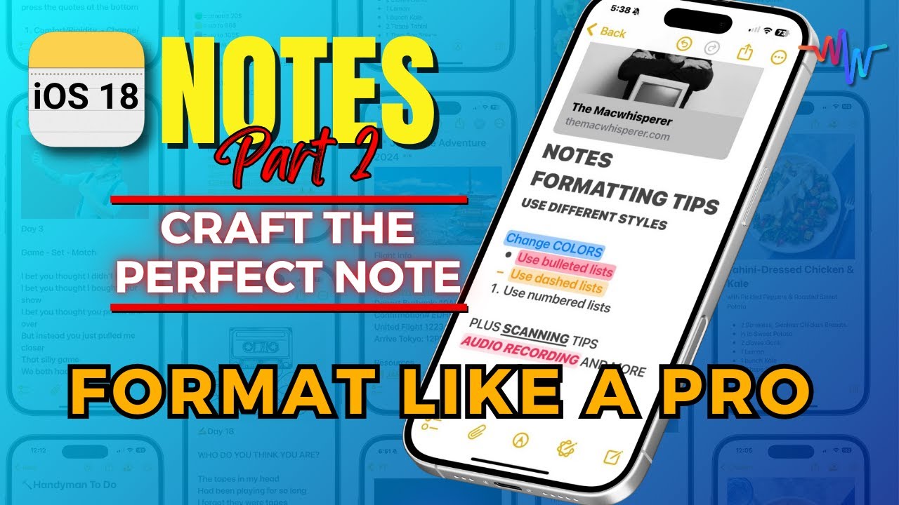 ✍️ Apple Notes - Crafting the Perfect Note