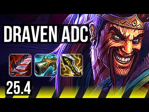 DRAVEN & Janna vs JHIN & Sona (ADC) | NA Grandmaster | 25.4