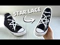 Star Lacing Shoes Tutorial How To Star Lace Converse EASY