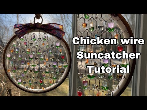 Viral chicken wire suncatcher tutorial