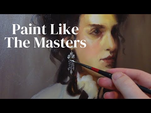 Oil Portrait Inspired by Master Techniques