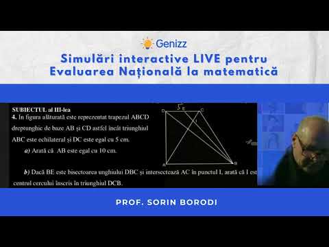 Cum să iei 10 la Evaluarea Națională la matematică? Explicații cu Prof. Borodi