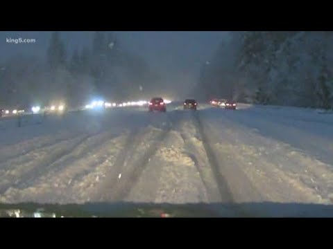 Fourth snowstorm sweeps across Western Washington