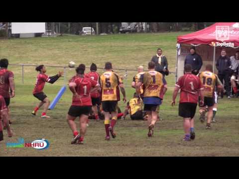 2016 NHRU Round 15 - Premier 2 Highlights - Lake Macquarie v Waratah