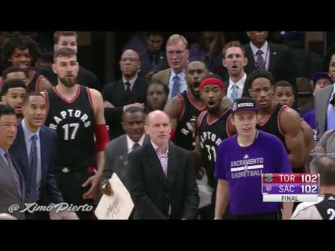 TERRANCE ROSS' GAME TYING SHOT DIDN'T COUNT  Raptors vs Kings November 20, 2016