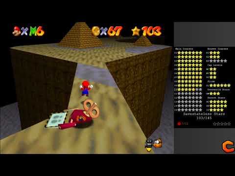 SM64: Stars of the Beast - The Lost World - Find the Pharaoh's 12 Coins + 100 Coins [savestateless]