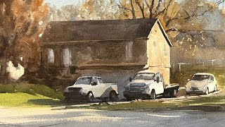 How to Paint Cars in Watercolor - Morning Light