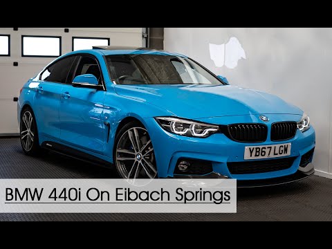 BMW 440i F36 Sitting On Eibach Pro springs with 12/15mm wheel spacers | Motech Performance