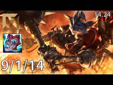 Rumble Top vs Gnar - EUW grandmaster | Patch 14.24