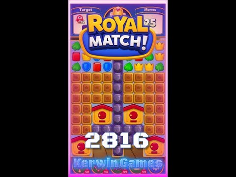 Royal Match Level 2816 - No Boosters Gameplay