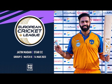POTM: J.Madan - STA vs UCCB | European Cricket League 2023 | Group E, Day 2 | ECL23 | ECL23.064